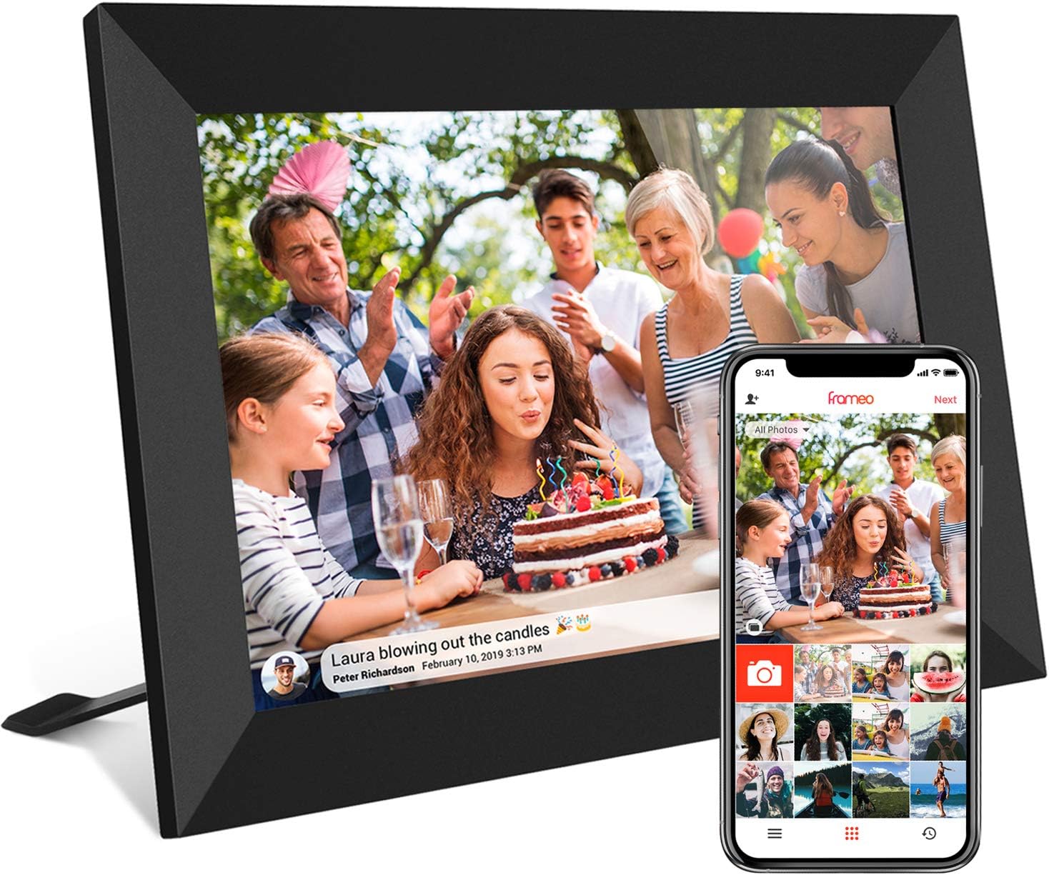 Digital Photo Frame Wifi - 10,1-дюймовая цифровая фоторамка с Wi-Fi, 32