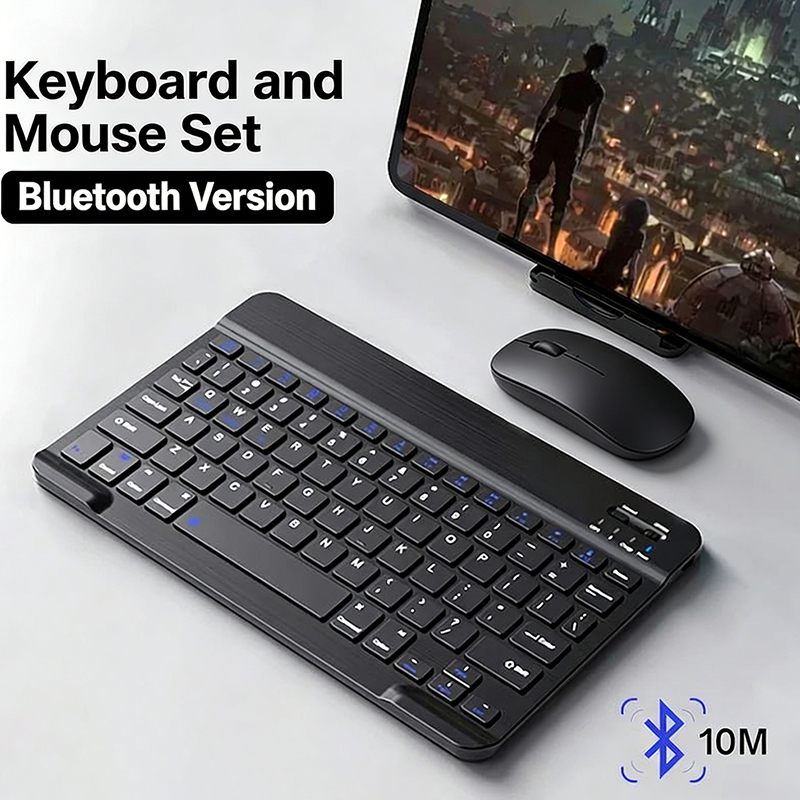 Wireless Keyboard Mini - Клавиатура и мышь JP-Bluetooth для iPad,